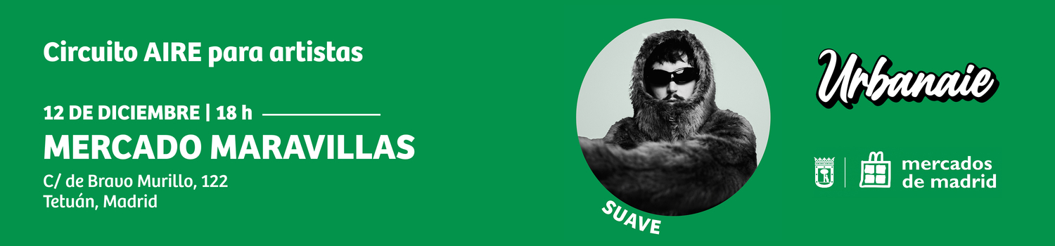 图像 SUAVE 将在 URBANAIE 艺术家巡回演出中，为 Maravillas 市场带来充满情感的电子音乐。