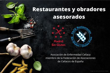 Safe gluten-free menus in places advised by Madrid Sin Gluten