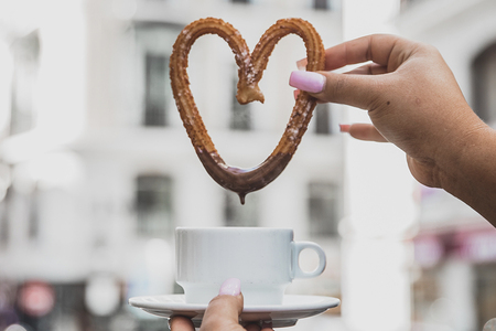 Churros with chocolate!