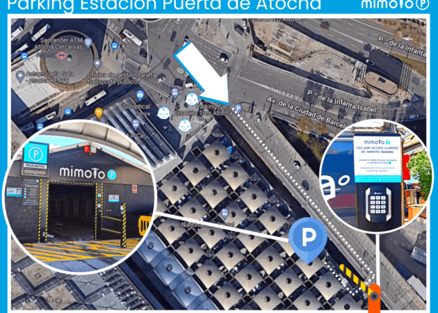 Galerie der Bilder Parkplatz MimoTo Bahnhof Puerta de Atocha 5