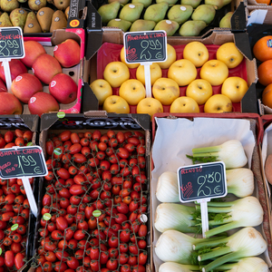 Foto di copertina Mercato di San Blas Canillejas, Frumento Gemma di frutta