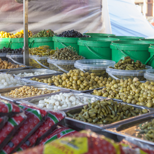 Titelbild Markt von Fontarrón, Post 16: Eingelegtes Gemüse und getrocknete Früchte