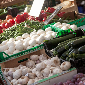 Titelbild Flohmarkt in der Stadt Los Angeles; Position 26: Gemüsehändler